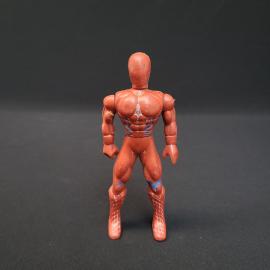 Фигурка винтажная, СССР. Пластмассовая игрушка супергероя, подвижные руки и ноги