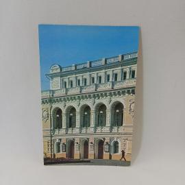Открытка советская СССР. Город Горький, театр драмы, архитектура фасада, городской вид. винтаж