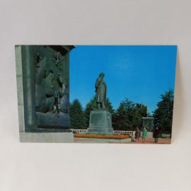 Открытка советская СССР. Калинин, памятник И. А. Крылову, городская скульптура. винтаж