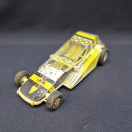 Машинка игрушечная винтажная, СССР. Гоночный автомобиль из пластмассы, модель Turbo 02