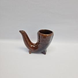 Курительная трубка винтажная, СССР. Керамика, декоративная настольная миниатюра