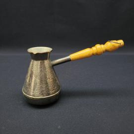 Турка винтажная, СССР. Металл, деревянная ручка, для варки кофе