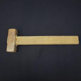 Молоток слесарный винтажный, СССР. Стальной с деревянной ручкой, длина около 34 см