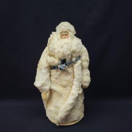 Фигура Деда Мороза винтажная, СССР. Вата, настольное новогоднее украшение крупного размера