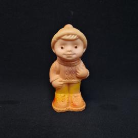 Ручка шариковая винтажная, СССР. Пластмассовая, в виде мальчика с рюкзаком и в шапке