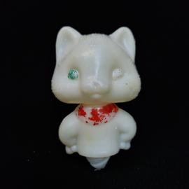 Ручка шариковая винтажная, СССР. Пластмассовая, в виде кота, настольная фигурная модель