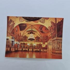Открытка советская СССР. Грановитая палата Московского Кремля, интерьер юго западная сторона. винтаж