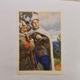 Открытка советская СССР. Гражданская война, Путна Витовт Казимирович, военачальник. винтаж