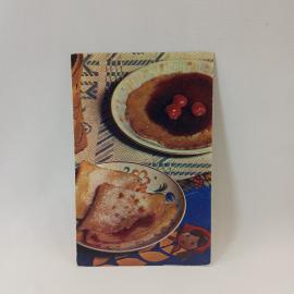 Открытка советская СССР. Блинчики с вареньем, кулинария, рецепт на обороте, винтаж