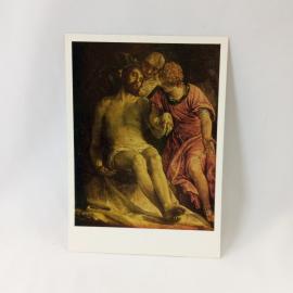 Открытка советская СССР. Паоло Веронезе, Оплакивание Христа, живопись Эрмитаж. Винтаж