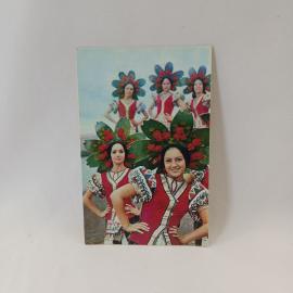 Открытка советская СССР. Артисты киевского мюзик холла, эстрада, сценические костюмы. винтаж