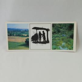 Открытка советская СССР. Хорь и Калиныч, И. С. Тургенев, пейзаж родные места, винтаж