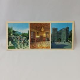 Открытка советская СССР. Алупкинский дворец музей, южный вход, вестибюль, часовая башня. винтаж