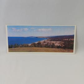 Открытка советская СССР. Остров Ольхон, Байкал, морской пейзаж, побережье Сибири. Винтаж