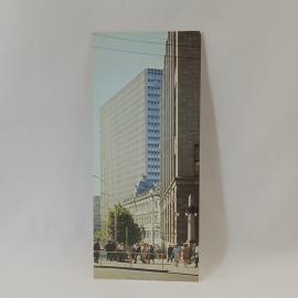 Открытка советская СССР. Москва, улица Горького, Центральный телеграф, городская архитектура. винтаж