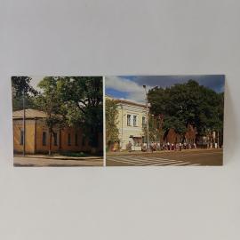 Открытка советская СССР. Орел, здание музея писателей орловцев, бывшая гимназия, винтаж