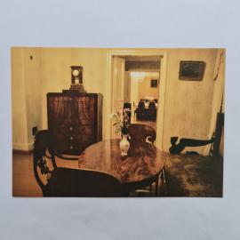 Открытка старинная. Усадебный интерьер, гостиная Спасское Лутовиново, музей Тургенева, литература