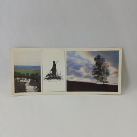Открытка советская СССР. Ермолай и мельничиха, Тургенев, речной пейзаж, природа. винтаж