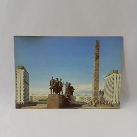 Открытка советская СССР. Ленинград, площадь Победы, памятник защитникам города, архитектура. винтаж