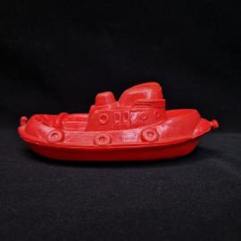 Игрушка винтажная, СССР. Пластмассовый катер для купания, детская водная игрушка