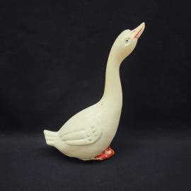 Игрушка винтажная, СССР. Пластмассовая фигурка гуся, крупный размер, для детской игры