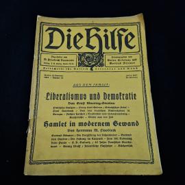 Die Hilfe. Антикварная книга, политическая литература и публицистика
