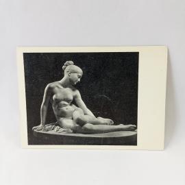 Открытка советская СССР. Скульптура нимфа, Эрмитаж, Лоренцо Бартолини. Искусство, винтаж