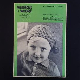 Wykroje i wzory. Книга. Журнал выкроек и схем по шитью и вязанию, польское издание 1964