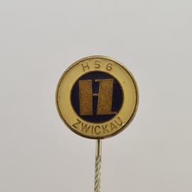 Значок СССР. HSG Цвиккау, Германия, спорт, буква H. Винтажный значек.
