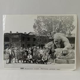 Фотография винтажная, СССР. Мемориальный комплекс Брестская крепость, черно белый снимок