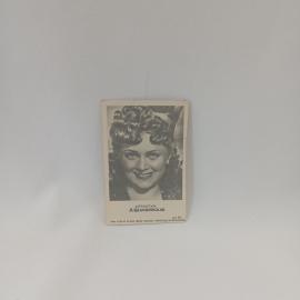 Фотография винтажная, СССР. Портрет артистки А. Целиковской, черно белая фотокарточка