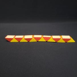 Игрушка винтажная, СССР. Головоломка змейка пластмассовая, складная, геометрическая