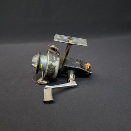 Катушка рыболовная винтажная, СССР. Металл и пластмасса, ручная спиннинговая модель