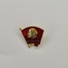Значок СССР. ВЛКСМ, профиль Ленина, комсомол. Винтажный значек.