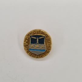 Значок СССР. Карское море, Арктика, герб с рыбами и птицами. Винтажный значек.