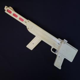 Автомат игрушечный винтажный, СССР. Пластмассовая механическая игрушка советского периода