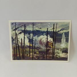 Открытка советская СССР. Военная тема, Нева, оборона Ленинграда, артиллерия. Винтаж открытка