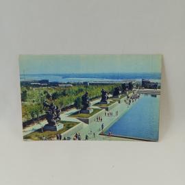Открытка советская СССР. Волгоград, Мамаев курган, площадь Героев, памятник ансамбль, винтаж