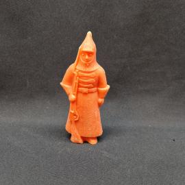 Фигурка винтажная, СССР. Пластмассовая статуэтка солдата в буденовке, высота 15 см