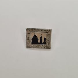 Значок СССР. Кижи, силуэты храмов, Карелия, архитектура. Винтажный значек.
