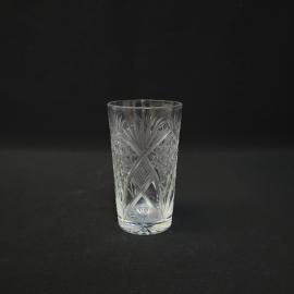 Стакан винтажный, СССР. Хрусталь с алмазной гранью, для воды или сока
