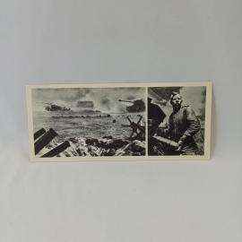 Открытка советская СССР. Военная тема, танки и артиллерист, Героям дуги, фото 1943 года. винтаж