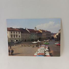 Открытка советская СССР. Вильнюс, улица Горького, городская площадь и архитектура. винтаж