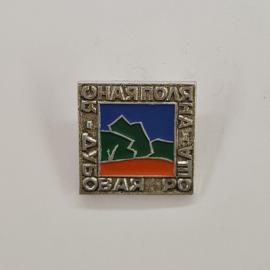 Значок СССР. Полярная авиация, природа, РСФСР. Винтажный значек.