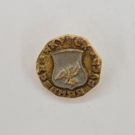 Значок СССР. Иркутск, герб с птицей, город Сибирь. Винтажный значек.