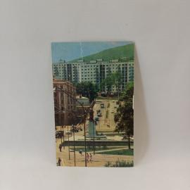 Открытка советская СССР. Владивосток, площадь Луговая, городской пейзаж и архитектура. винтаж
