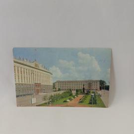 Открытка советская СССР. Орел, площадь имени В. И. Ленина, городская архитектура, винтаж