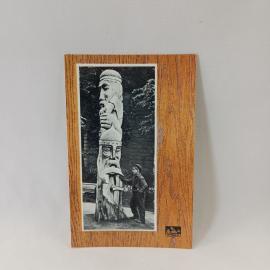 Открытка советская СССР. Брянский сувенир, скульптура Акула и Пересвет, городская тема. винтаж