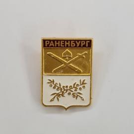 Значок СССР. Раненбург, герб города, Липецкая область. Винтажный значек.