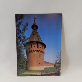 Открытка советская СССР. Тула, Спасская башня кремля, архитектура города, винтаж открытка
